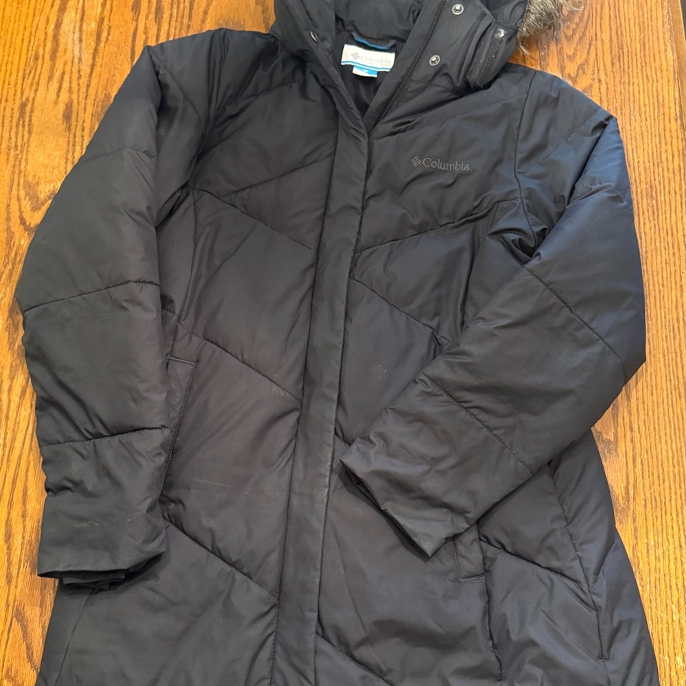 Columbia Charcoal Hooded Winter Jacket